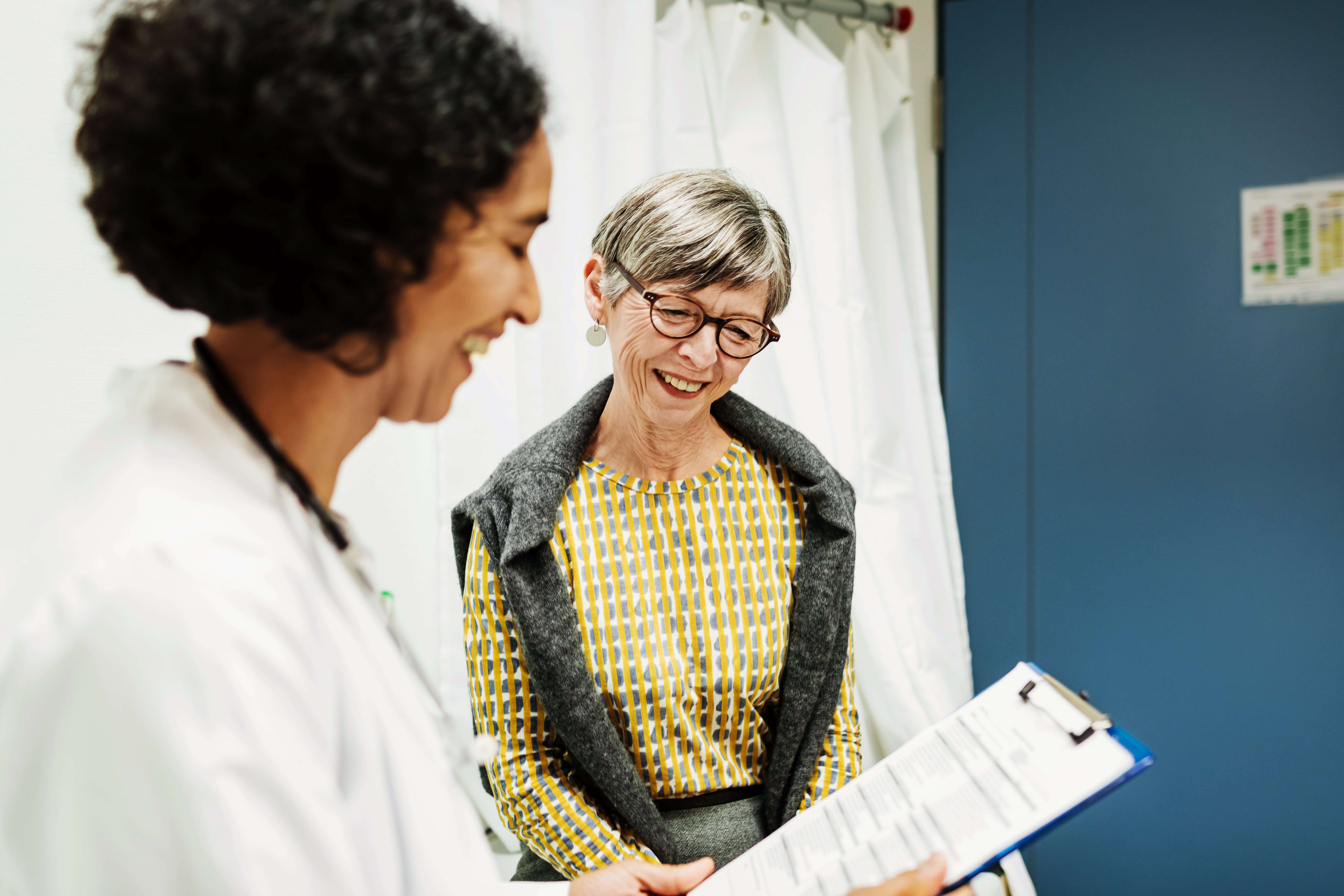 Doctor speaking with a patient